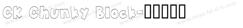 CK Chunky Block字体转换